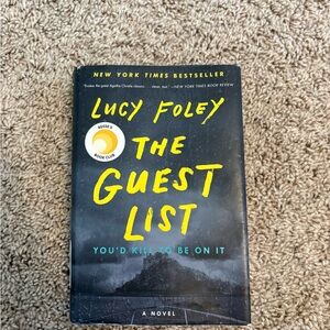 The Guest List by Lucy Foley hardcover thriller book